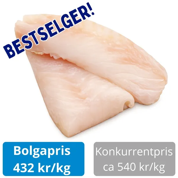 Torskeloins 2,5 kg – premium ryggstykker