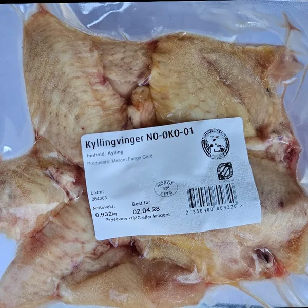 Økologisk kyllingvinger