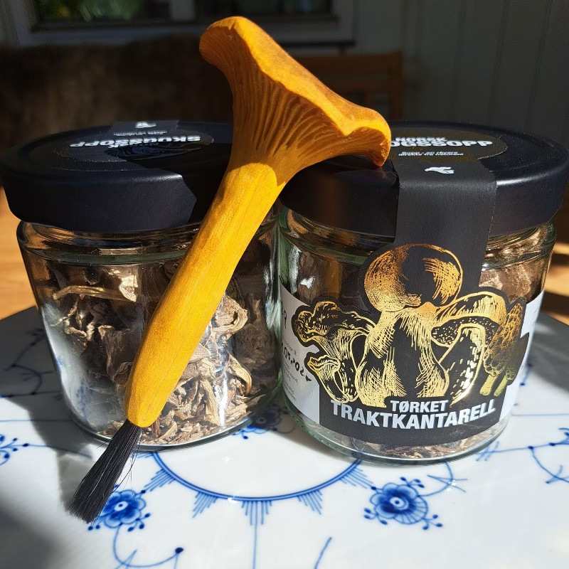 Tørket traktkantarell
