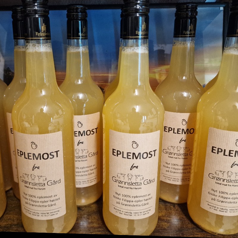 Eplemost fra Grønnsletta